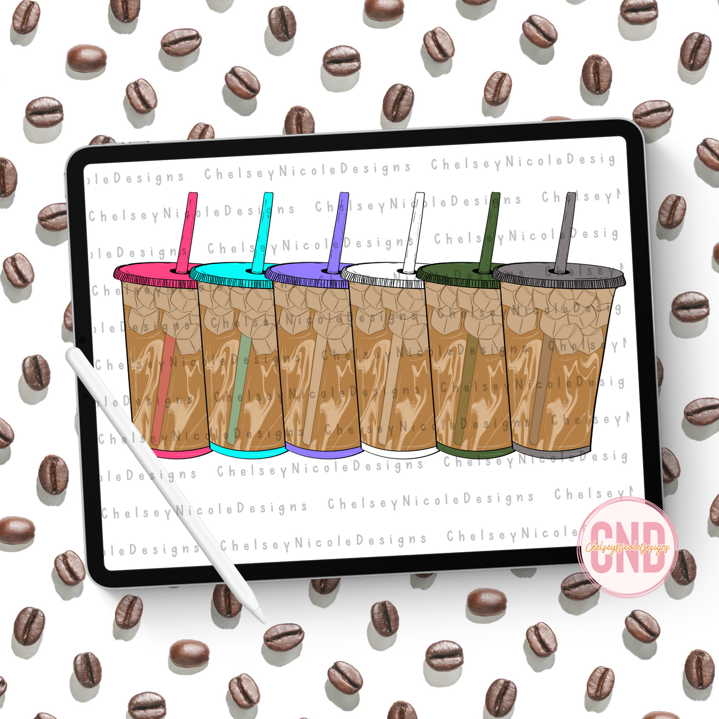 Iced Coffee Clipart Bundle