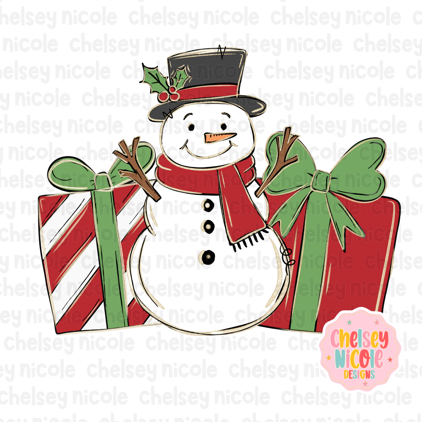 Glitter Snowman PNG | Hand Drawn Christmas PNG | Gold Glitter Christmas PNG | Glitter Snowman Christmas Design for DTF/Sublimation and more (Copy)