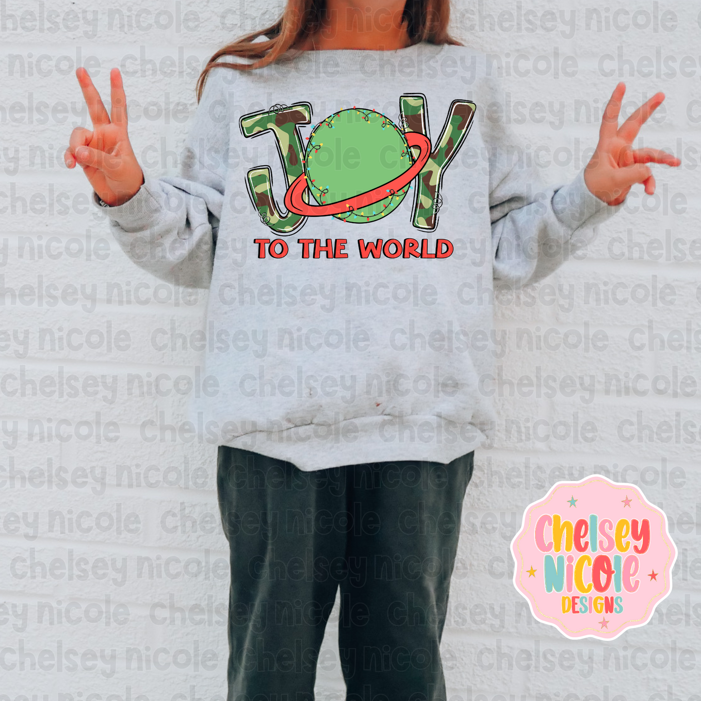 Camo Joy To The World PNG | Camo Boys Christmas PNG | Kids Christmas PNG | Joy To the World PNG | Design for DTF/Sublimation and more