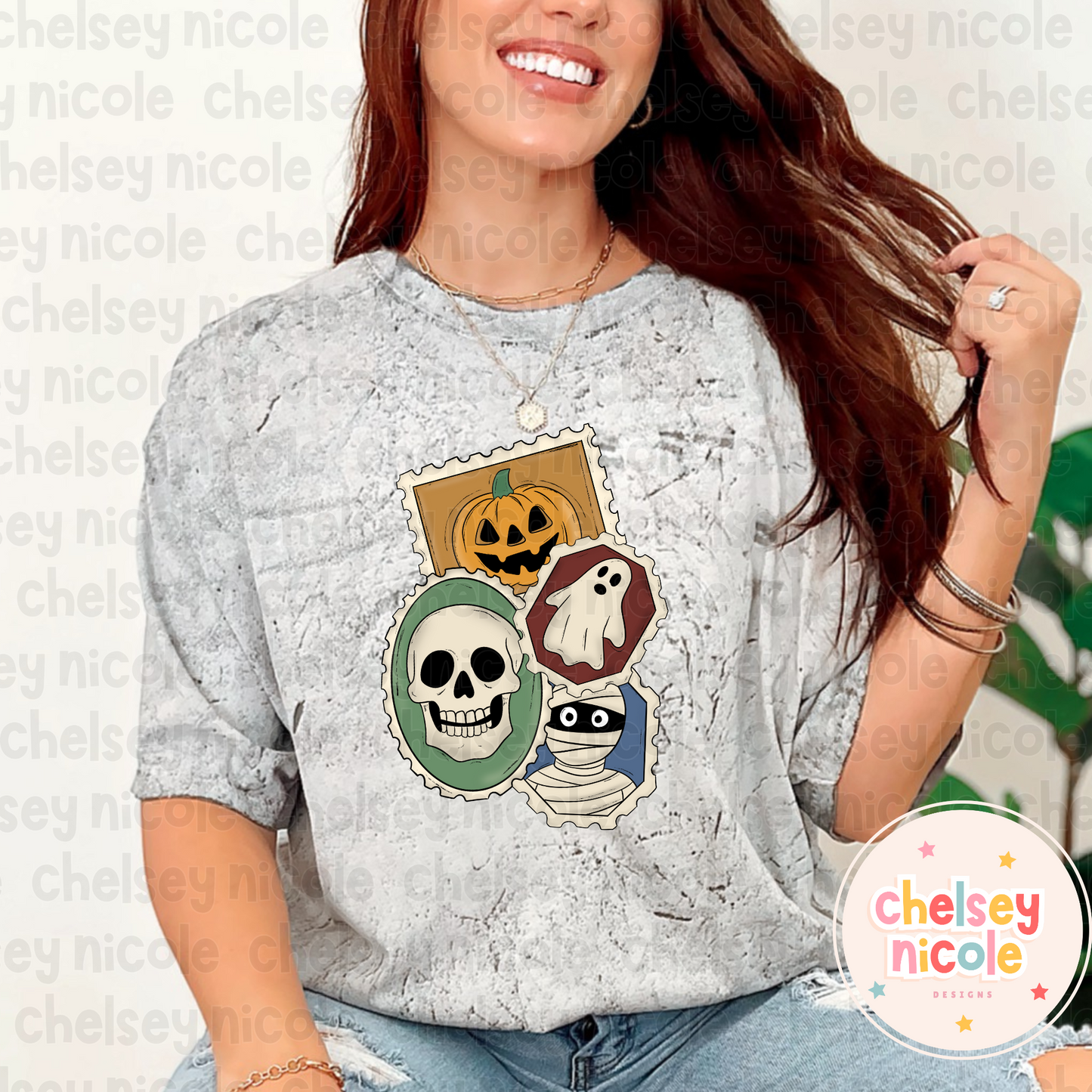 Spooky Stamps PNG | Halloween Postage Stamps PNG | Spooky Mail PNG