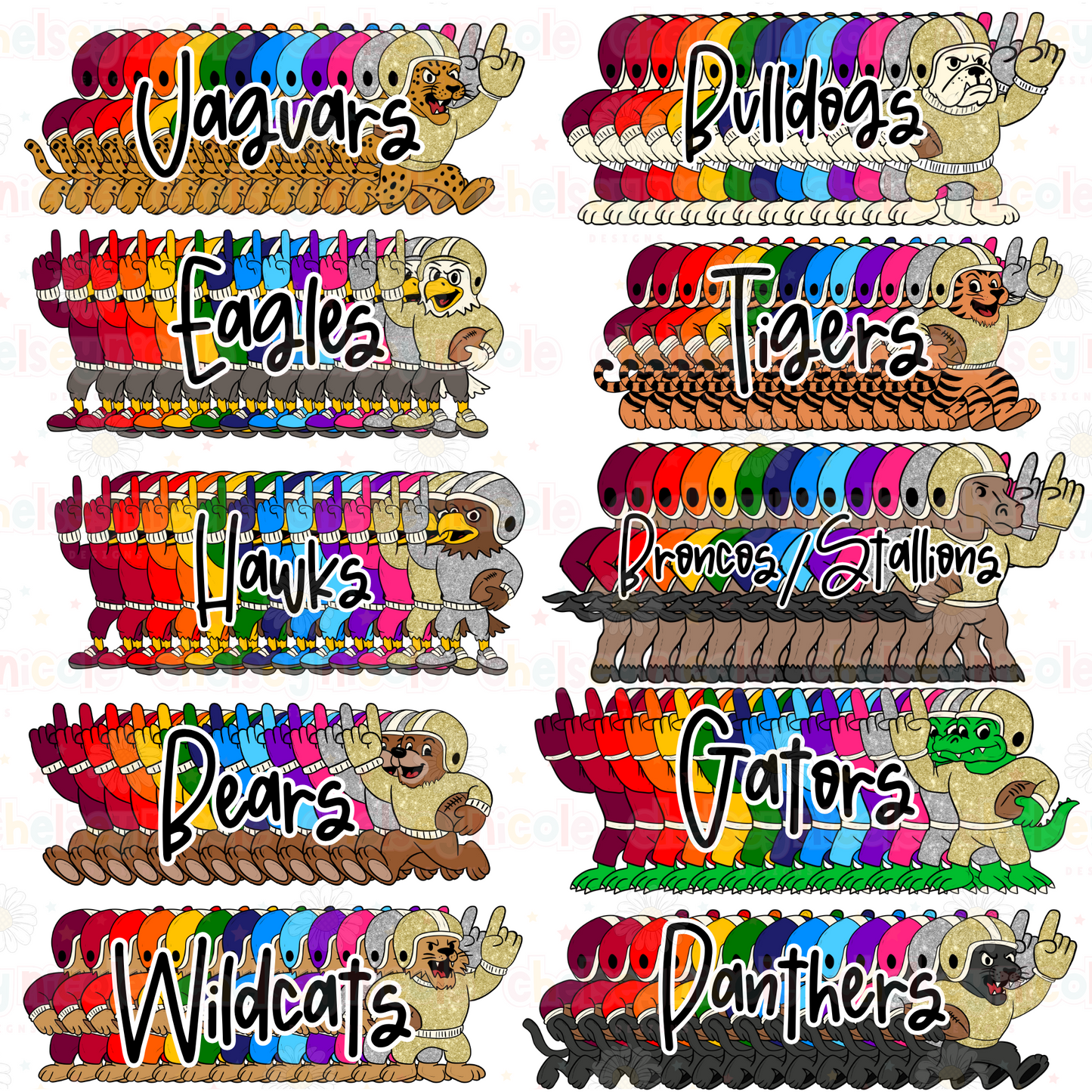 Chelsey Nicole Designs X Caplinger Creations - FRIDAY NIGHT LIGHTS!