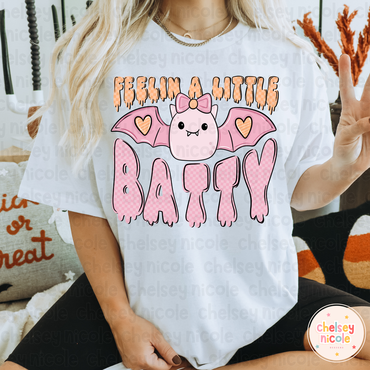 Feelin A Little Batty Patch PNG - COLLAB