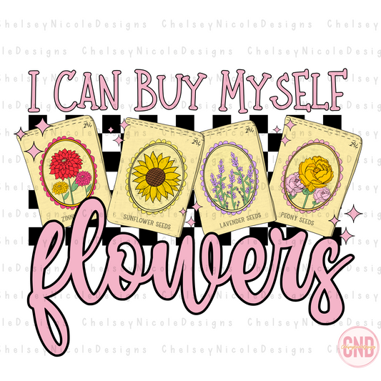 I can buy myself flowers PNG - Flower Seed Packet PNG