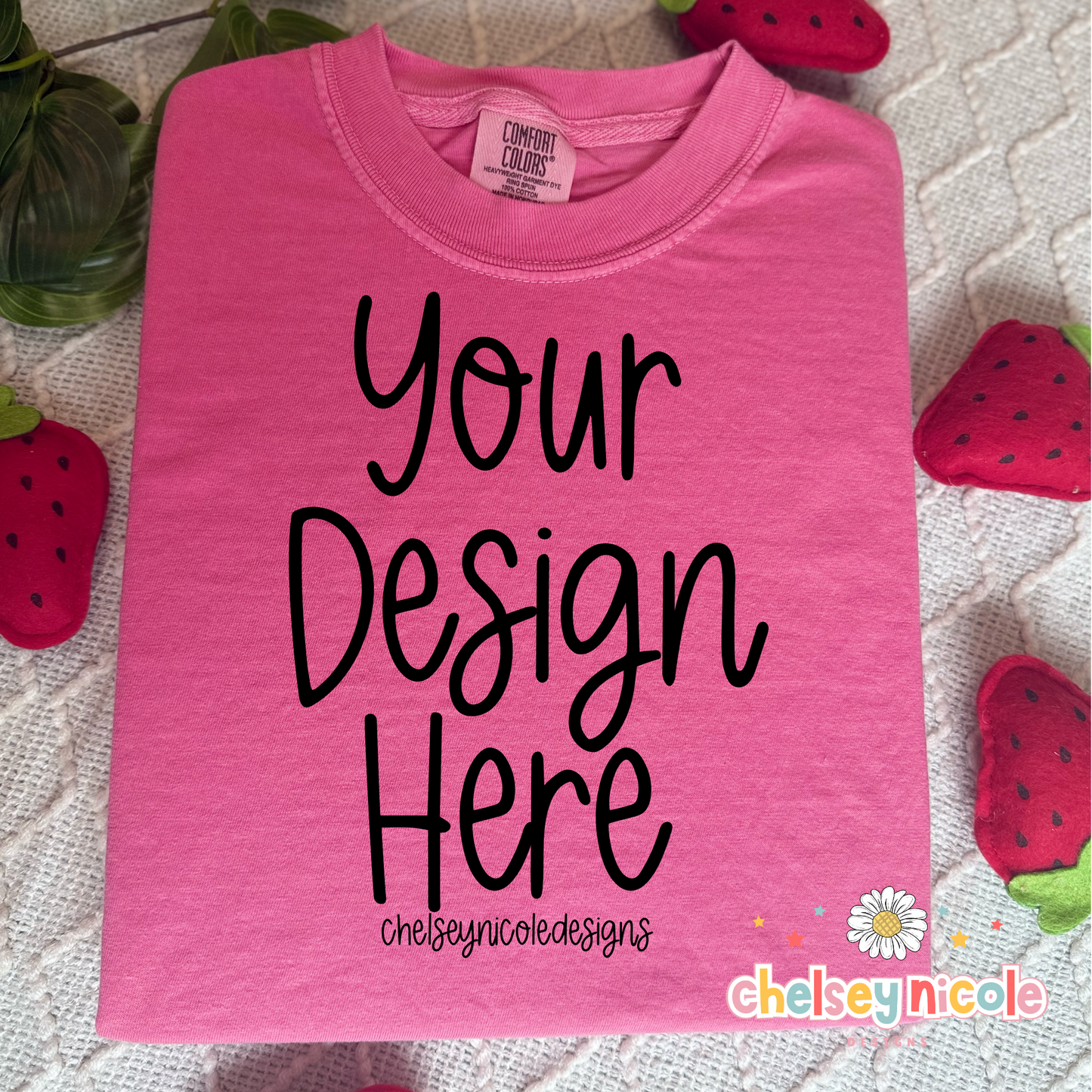 Crunchberry Comfort Colors Mock Up