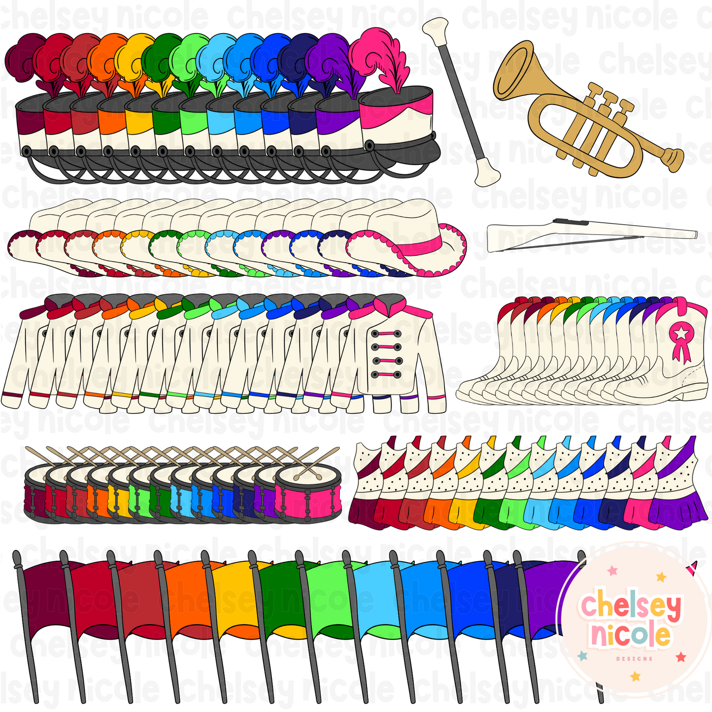 School Spirit Clipart Bundle - Football Season Clipart bundle - Fun school Spirit Clip Art