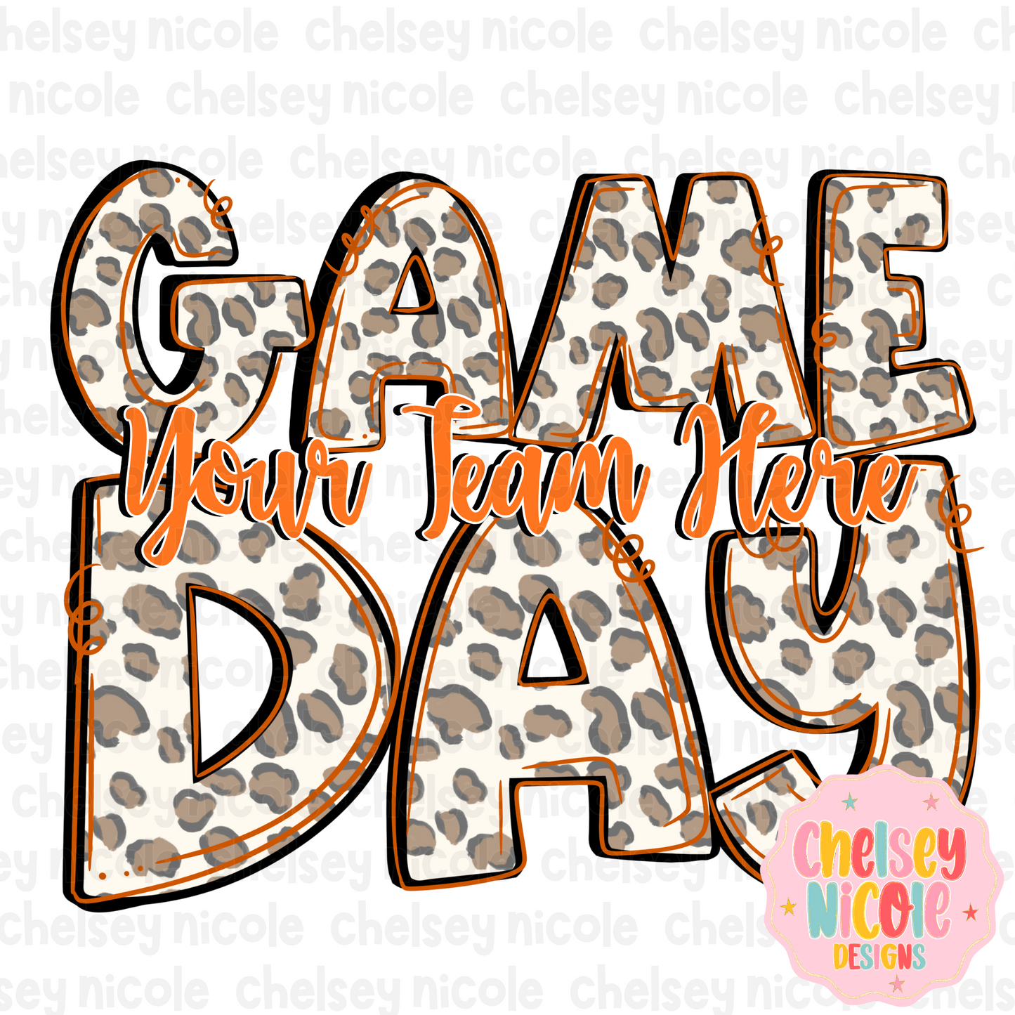 Game Day Canva Template | Custom Game Day Template | Leopard Game Day PNG