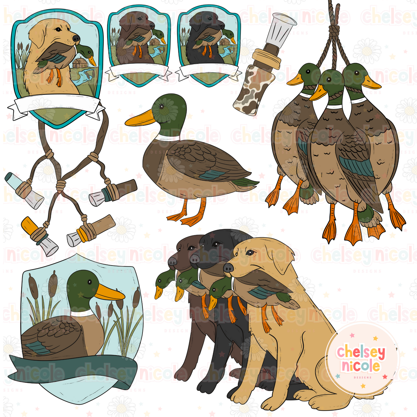 Hunting/Fishing Clip Art Bundle