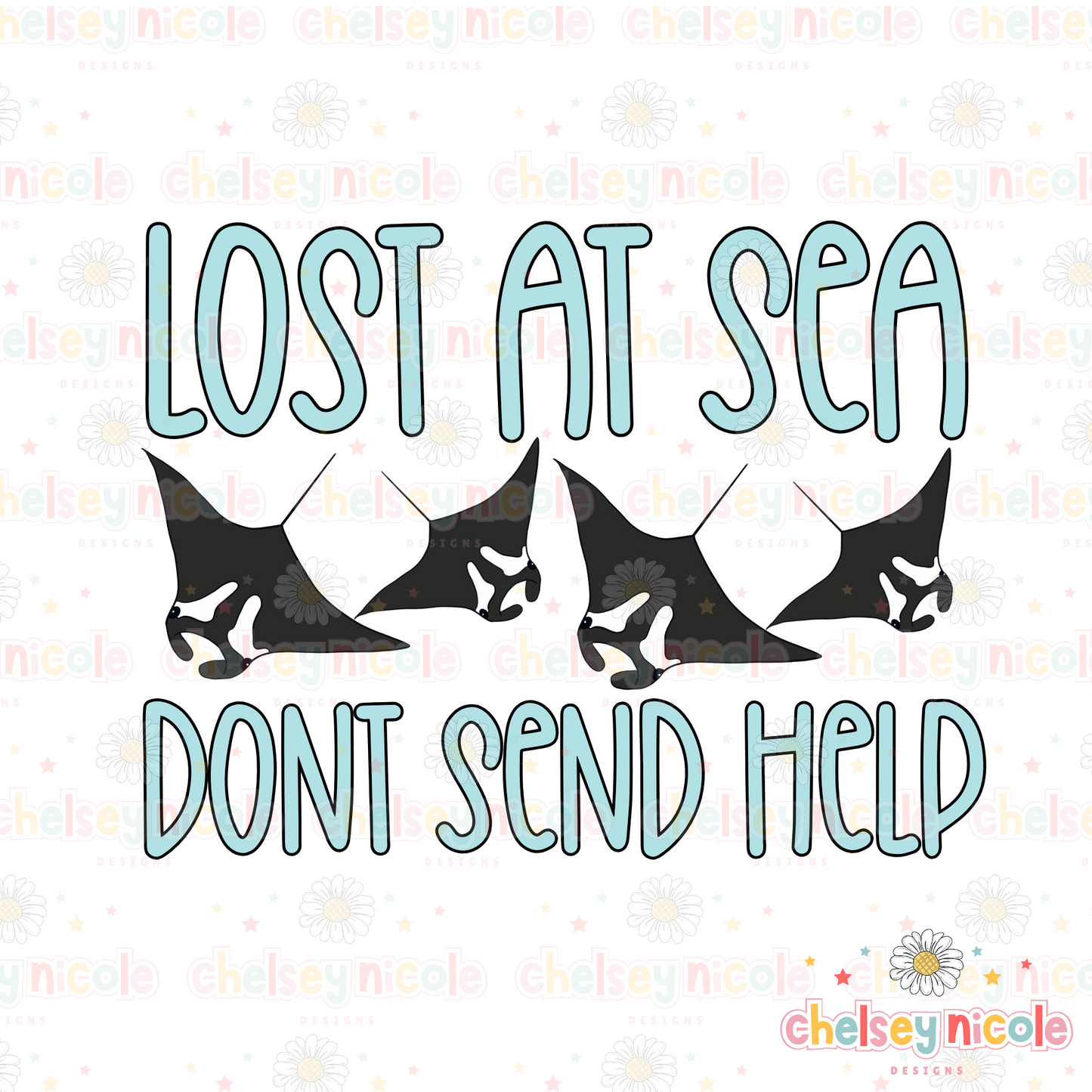 Manta Ray Lost At Sea Dont Send Help PNG - Manta Ray PNG - Beach PNG