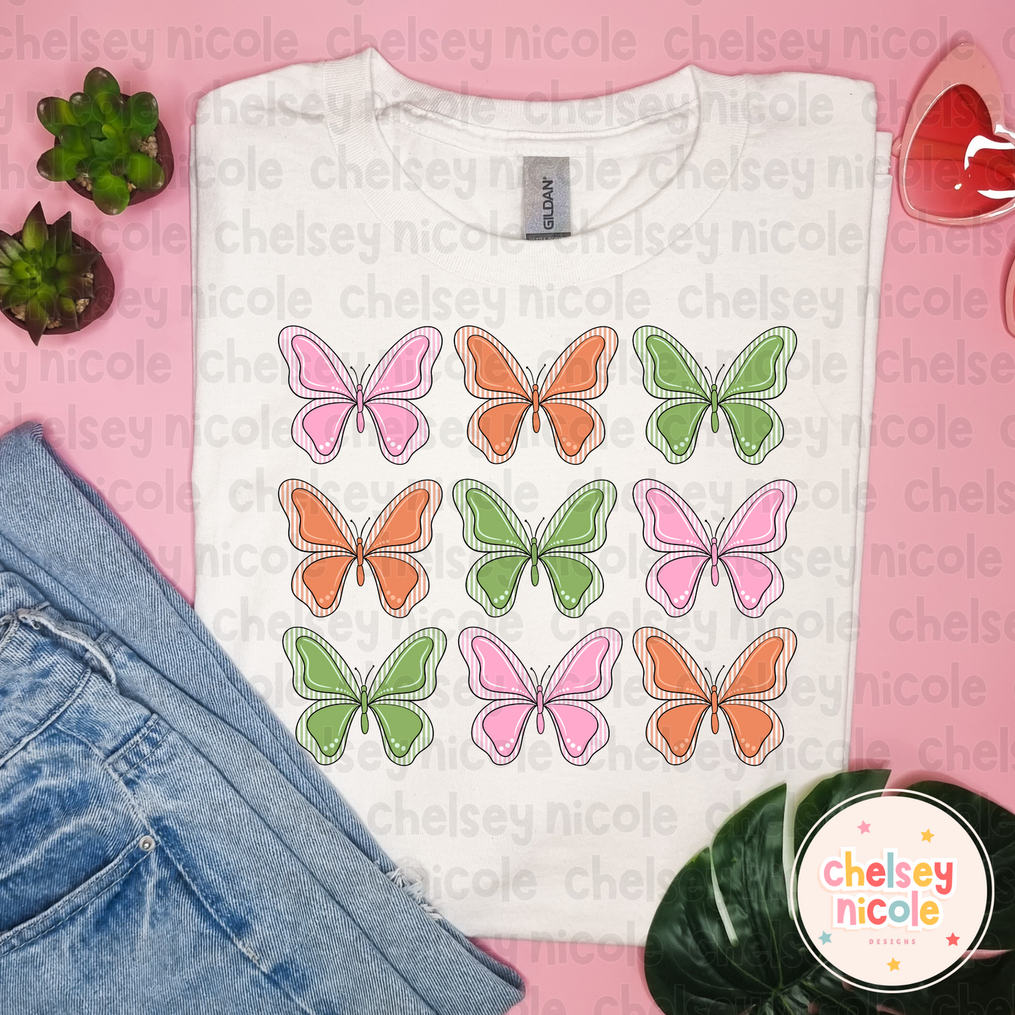 SeerSucker Butterfly Grid | Butterfly PNG | Butterfly Grid PNG