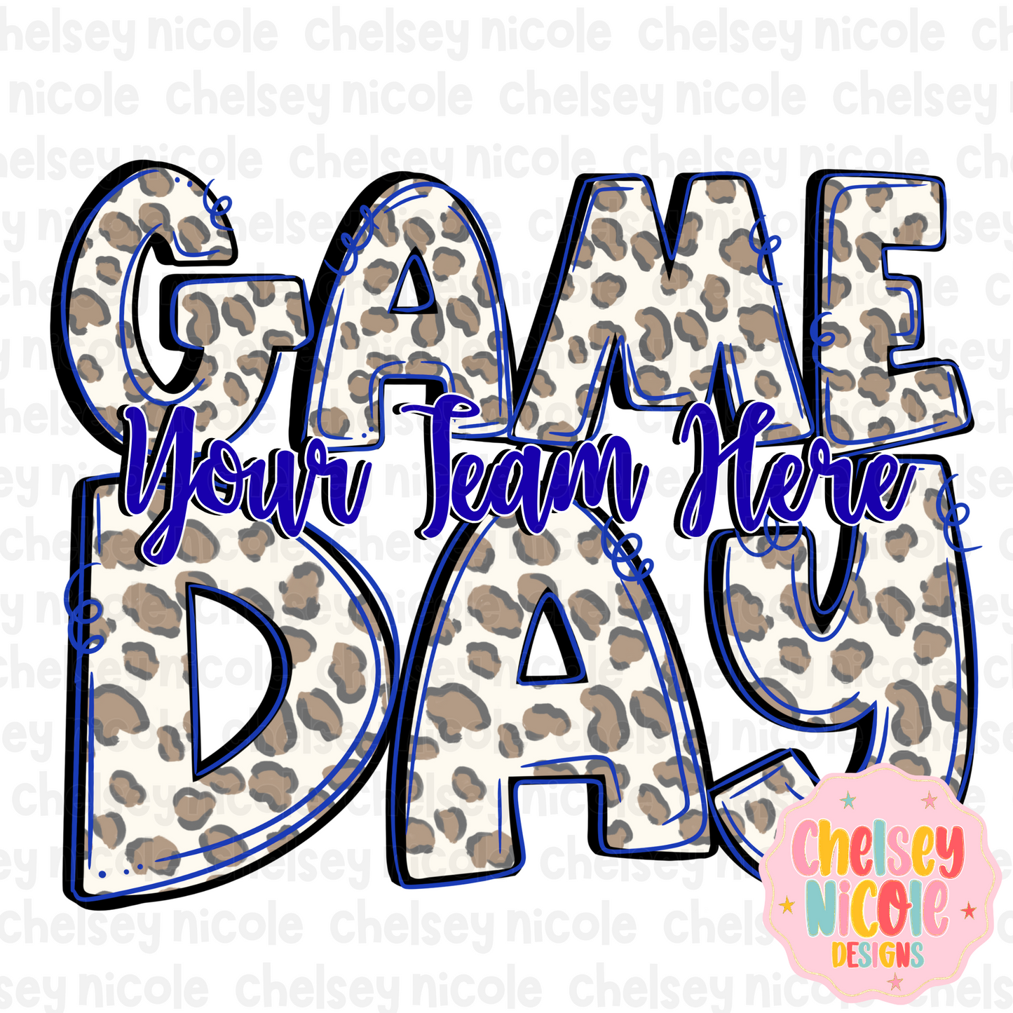 Game Day Canva Template | Custom Game Day Template | Leopard Game Day PNG