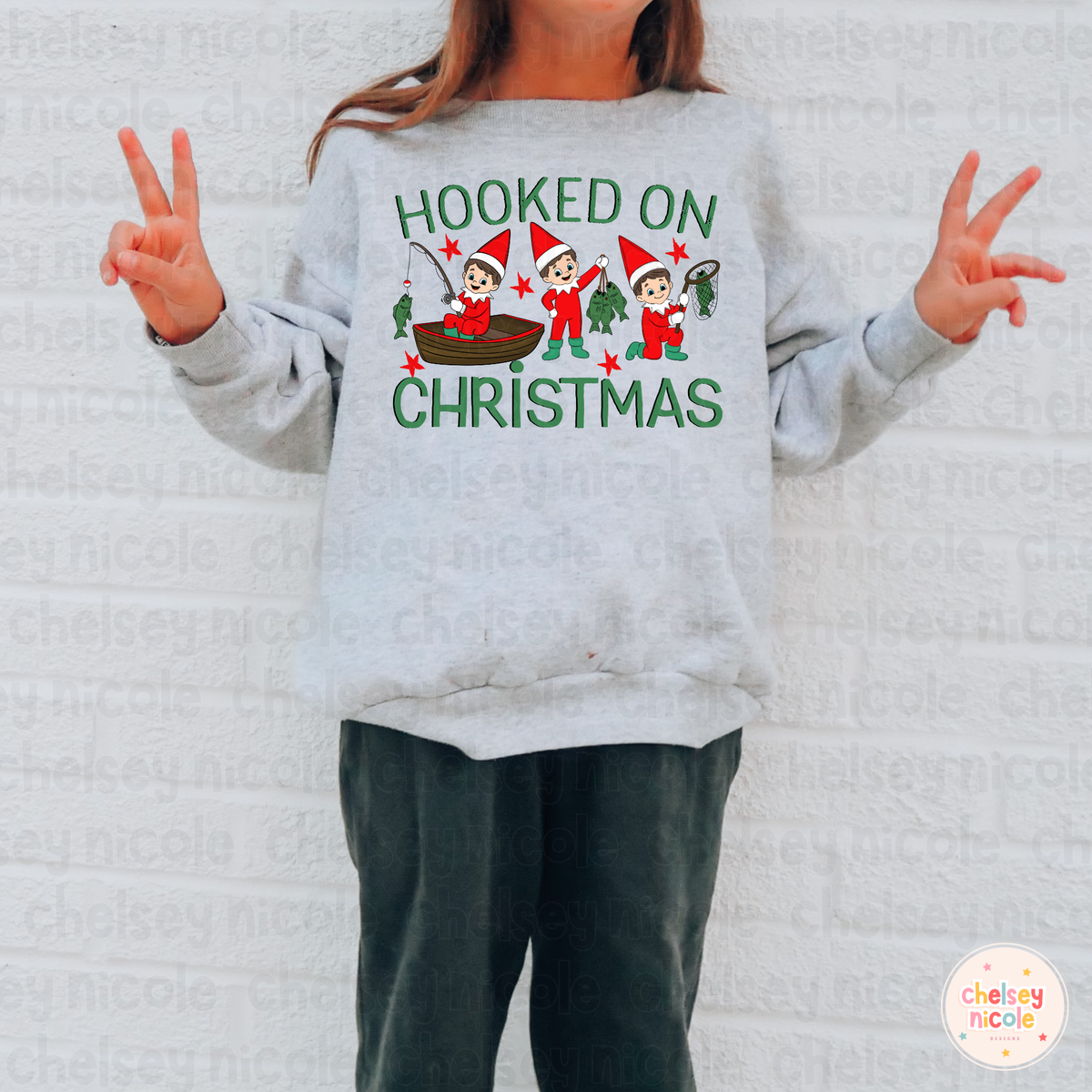 Hooked On Christmas PNG - Cute Elf PNG