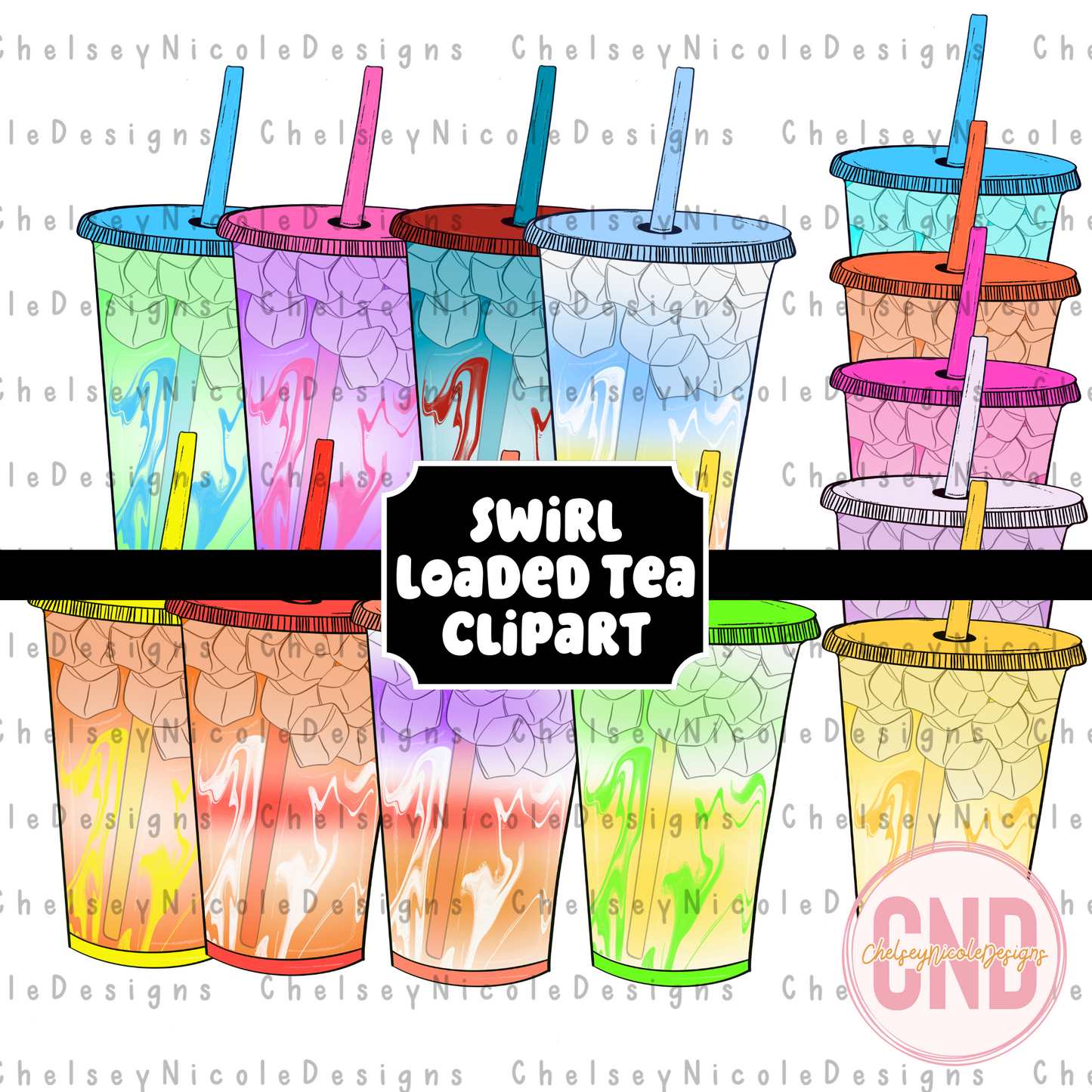 Loaded Tea Bundle - 40+ Tea Clip Arts