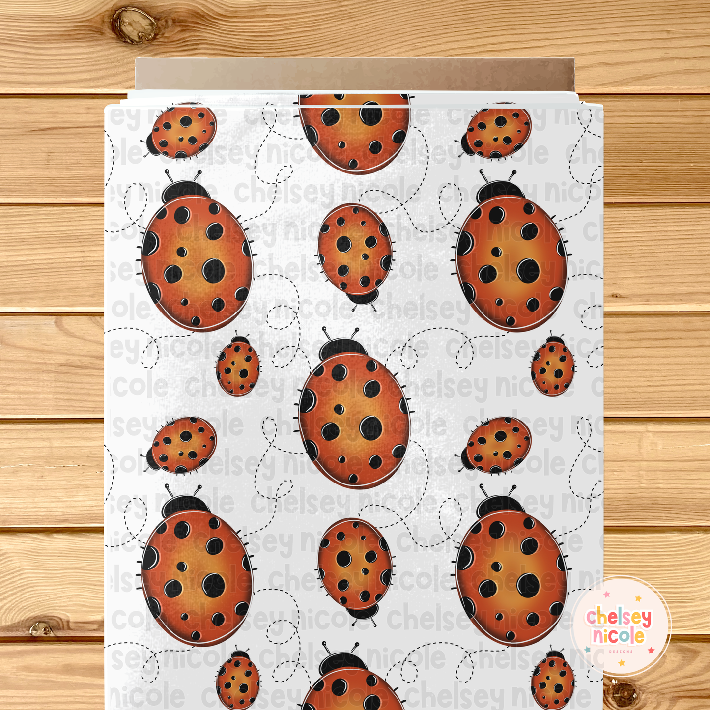 Lady Bug Seamless File - Commercial Use Included