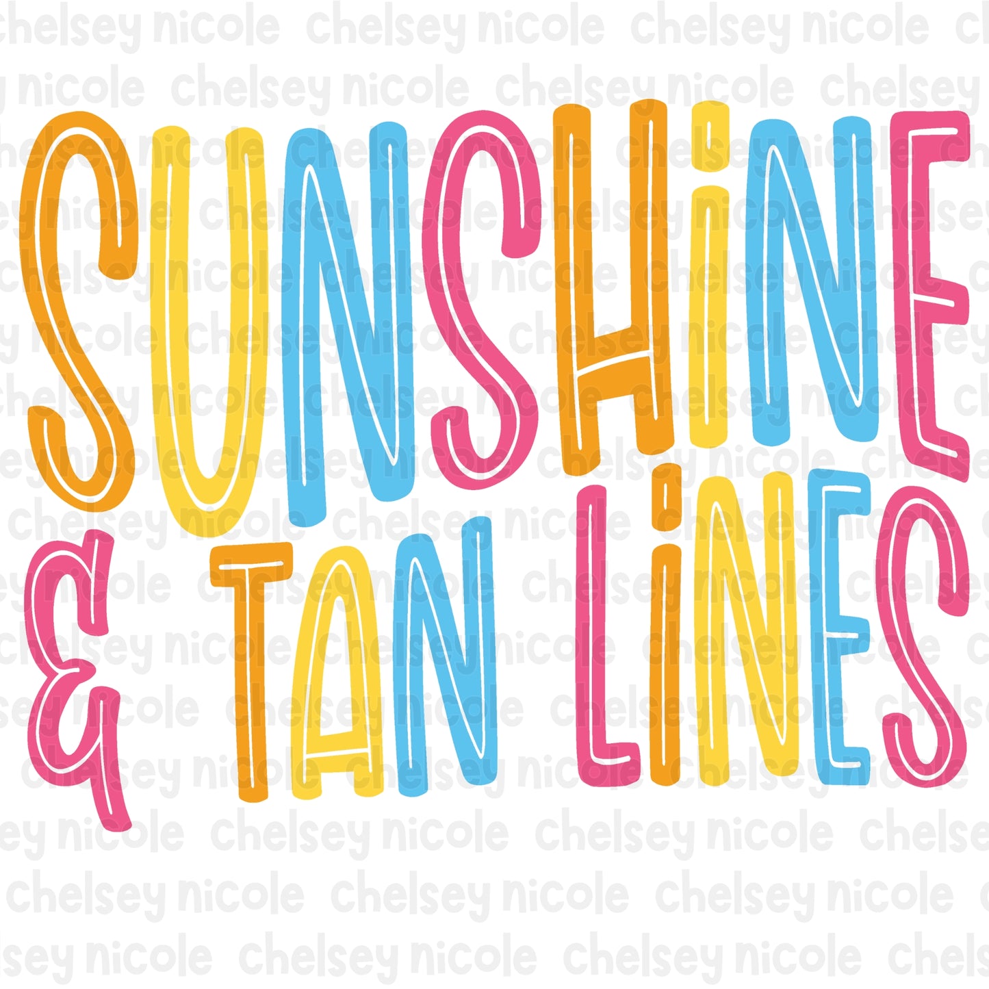 Sunshine & Tan Lines PNG | Sun Tan PNG | Summer PNG
