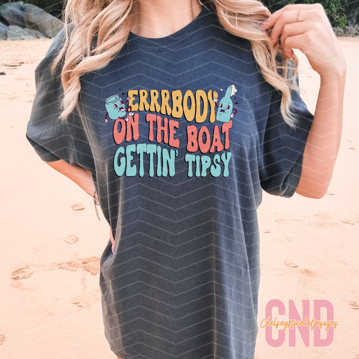 Errrbody on the boat getting tipsy PNG | Summer PNG | Boat Days PNG | Retro Boat png | Retro Summer png | Trending Digital designs