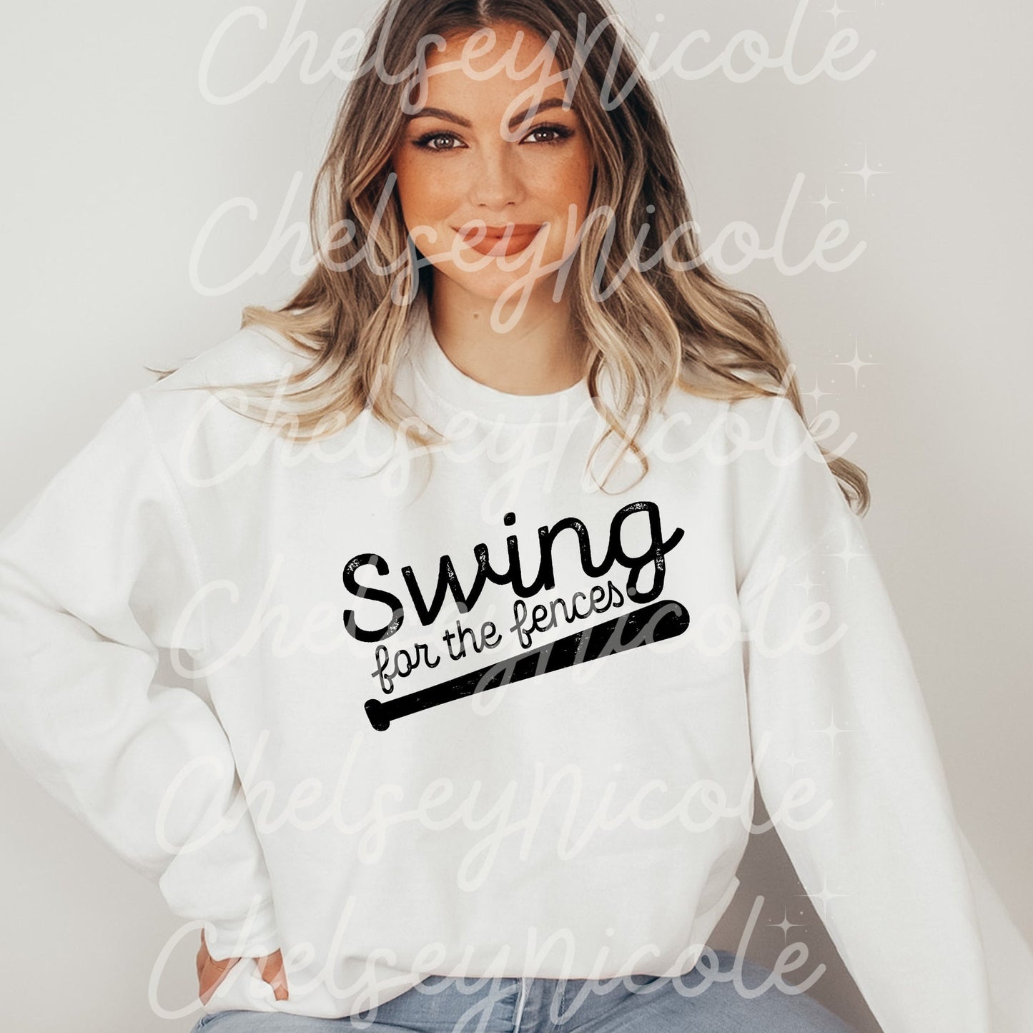 Swing For The Fences PNG | Baseball season png | Cute Baseball design | Softball design | Play Ball | Trending T Shirt Design
