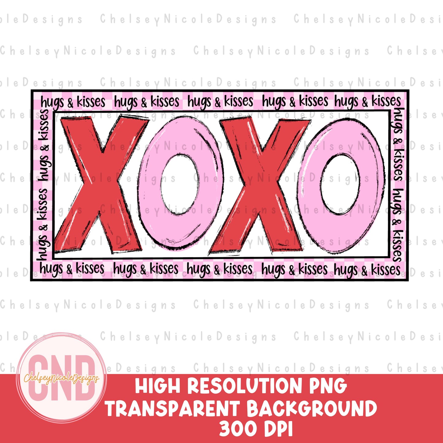 XOXO Hand Drawn Valentines PNG | XOXO Patch design | Valentines png | Cute Valentines Design