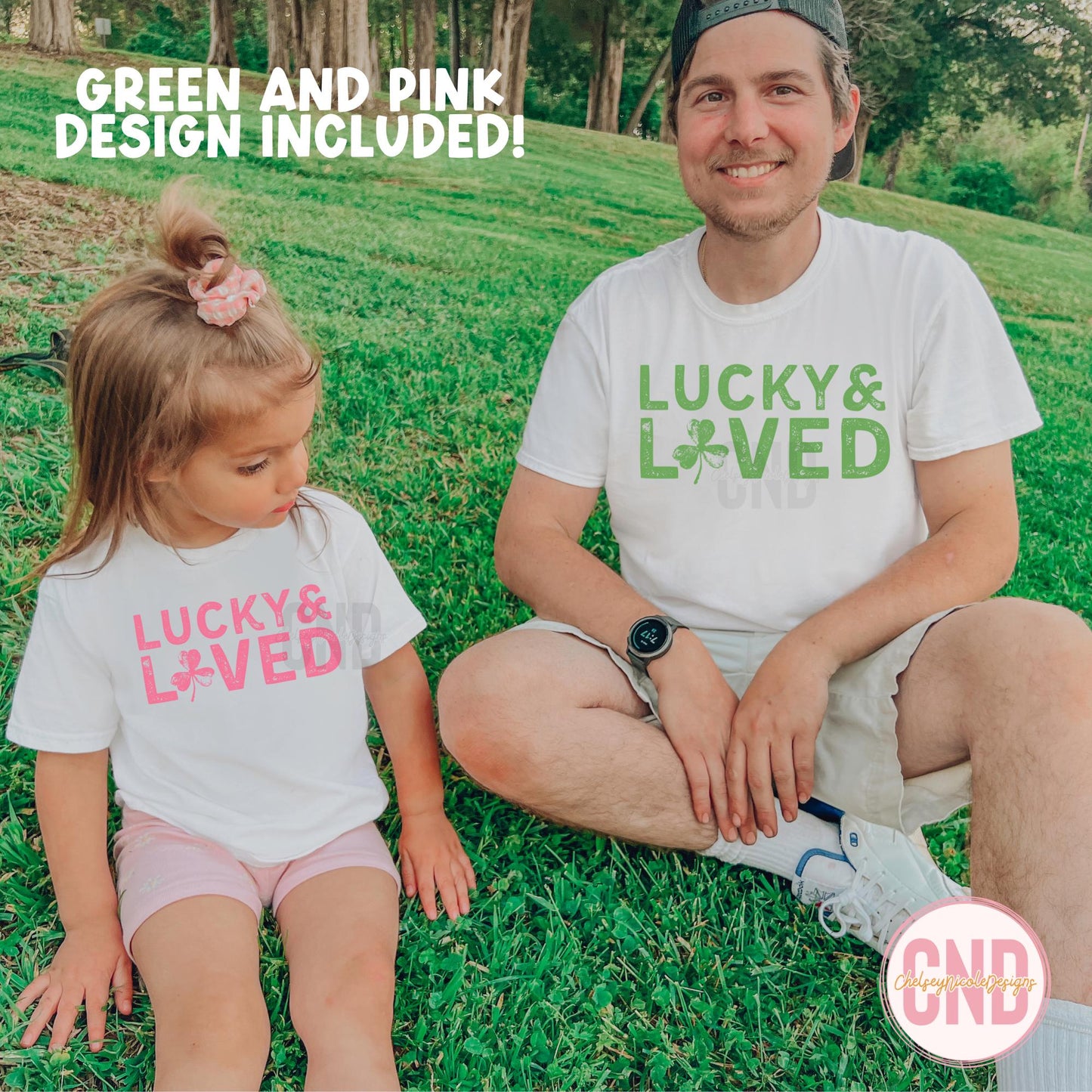 Lucky & Loved PNG, Matching St Patricks Day PNG, Mommy and Me png, St Patricks Day Simple PNG, Lucky, Loved, Distressed, St Paddys png