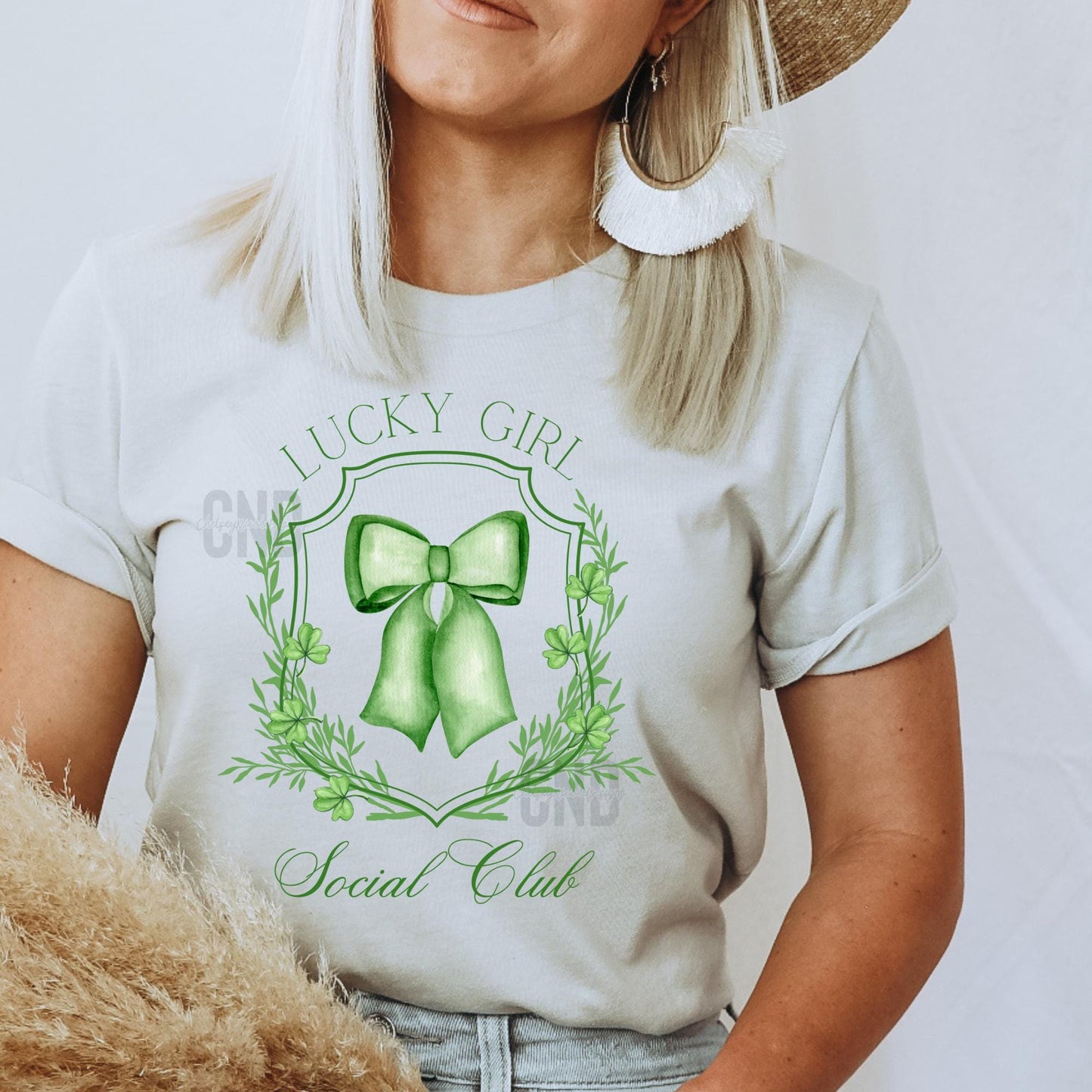 Lucky Girl Social Club PNG, Lucky PNG, Coquette St Patricks Day png, St Patty's Day png , Tshirt designs, sublimation files, Trending png