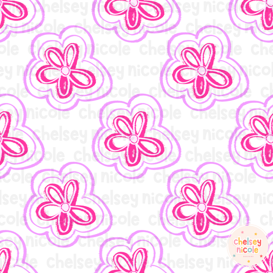 Simple Flower Seamless - Commercial Use Alllowed