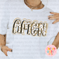 Amen Glitter Cheetah PNG | Hand Drawn Christian PNG| Cheetah Christian Design | Design for Sublimation, DTF and more