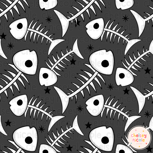 Fish Bone  Seamless (Commercial Use Allowed)- COLLAB