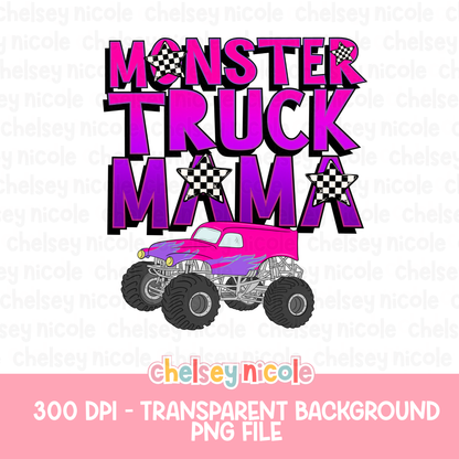 Monster Truck Mama PNG | Monster Truck Mama Design | Cute Monster Truck PNG | Design for sublimation and DTF
