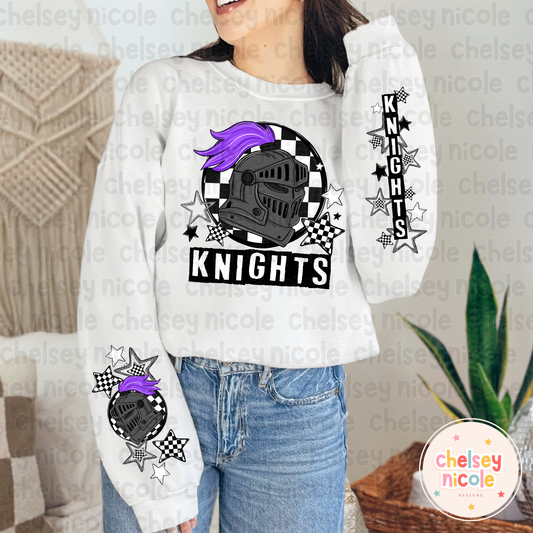 Knights Mascot PNG | Hand Drawn School Spirit Design | Knights School Spirit Mascot | Design for sublimation and DTF