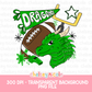 Dragons Football PNG |Dragon Mascot PNG | Hand Drawn Football Digital Design