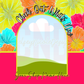 Tropical Bright Flowers Social Graphics - Canva Template Included