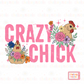 Crazy Chick PNG - Floral Chicken PNG - Funny Chicken Design - Funny Chicken PNG