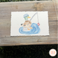 Fishing Mallard Watercolor Print