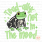 Toad-ally not in the mood PNG | Skeleton frog | Frog Skeleton PNG | Funny Frog PNG (2 colors)
