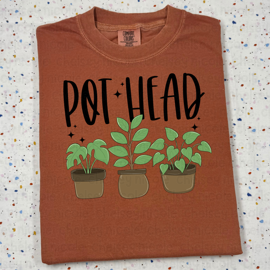 Pot Head Flower Pot PNG | Funny Plant PNG | Pot Head Garden PNG | Funny Design for DTF, Sublimation and more