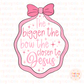 The Bigger The Bow The Closer To Jesus PNG - Girly Bow PNG -Christian PNG - Faith Based PNG
