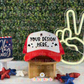Red Trucker Hat Mockup - 4th of July - Patriotic Hat Mockup