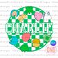 Checkered Charms Canva Template (Includes Charms Clip Art Bundle)