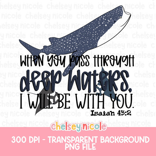 Pass Through Deep Waters PNG