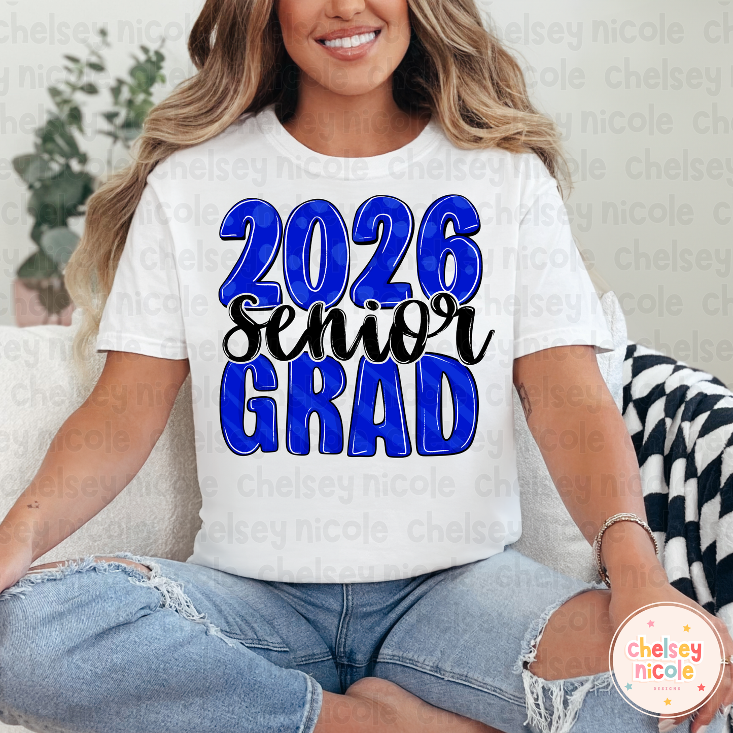 2026 Grad PNG | Fun Graduation PNG | Blue Graduation Design