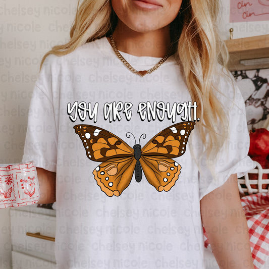 You Are Enough Butterfly PNG