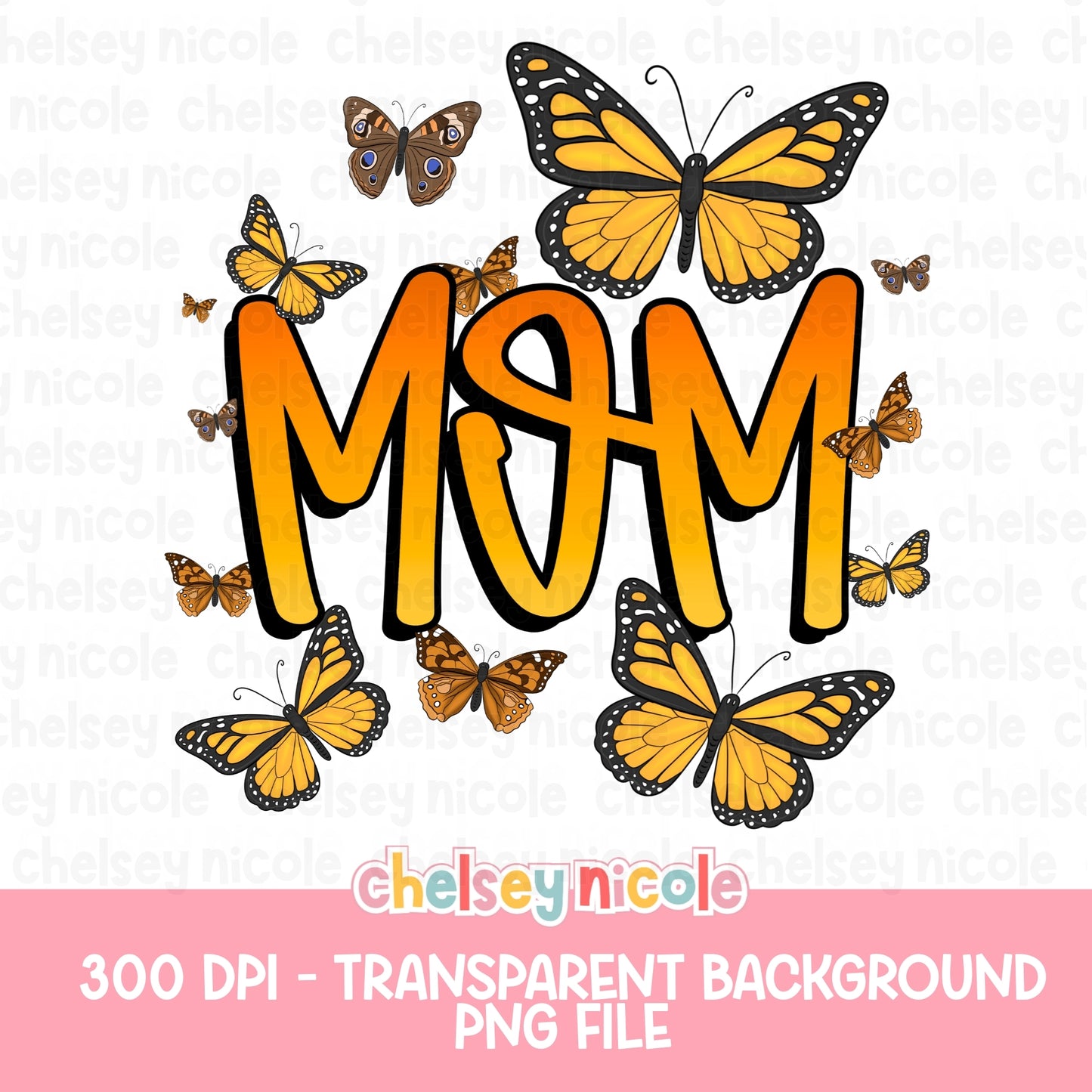 Mom Butterfly PNG