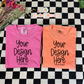 Bright Summer Mock Up - Crunchberry & Melon Comfort Colors
