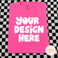 Neon Pink Comfort Colors Mockup - Neon Pink Checker Mockup - Grunge/Punk Mockup