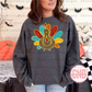 Painted Turkey Glitter PNG - Thanksgiving PNG - Glitter Turkey PNG