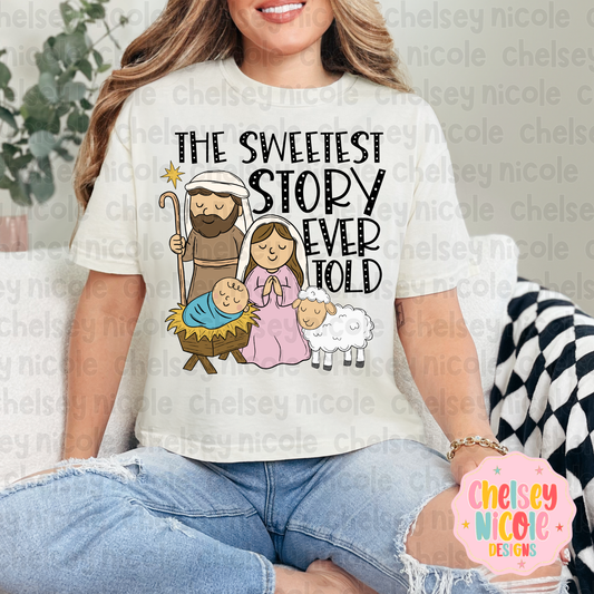 Sweetest Story Ever Told PNG - Cute Christmas PNG - Christian Christmas PNG