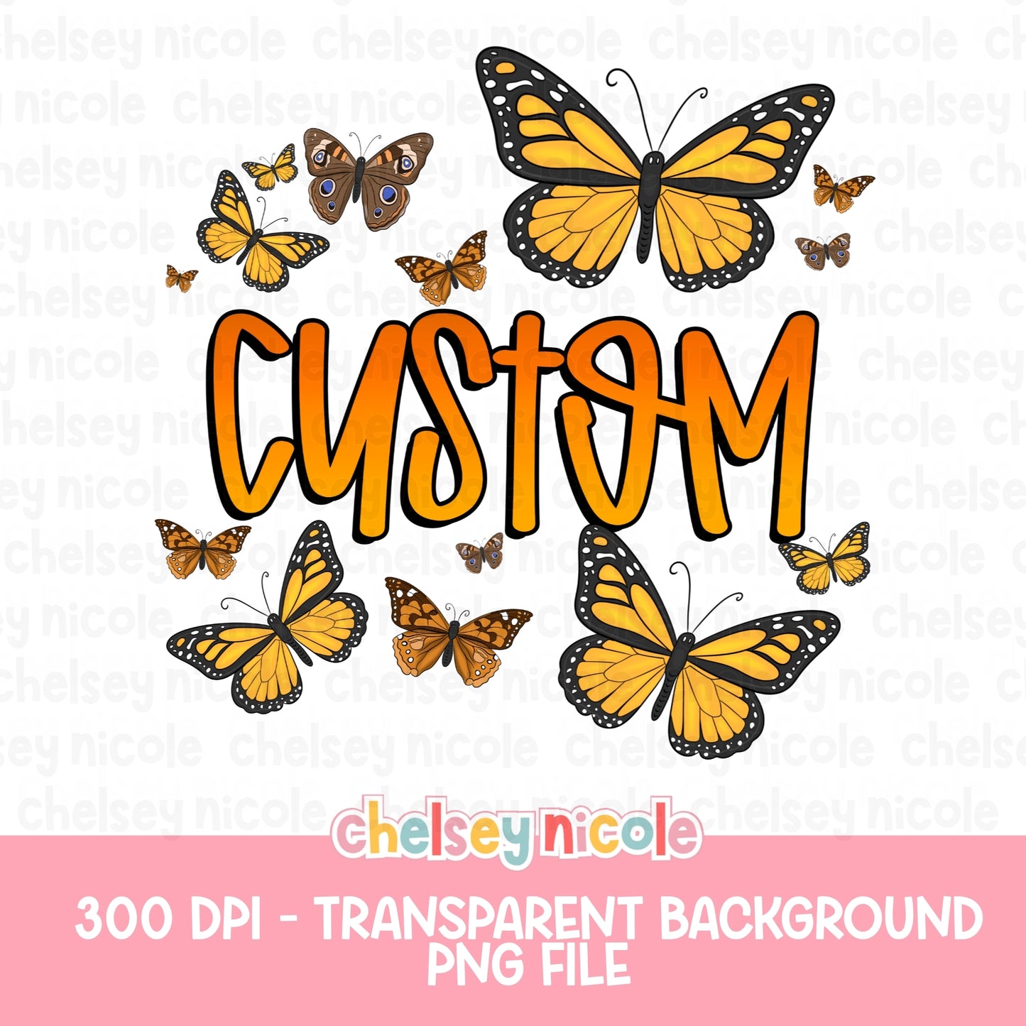 Custom Saying Butterfly PNG