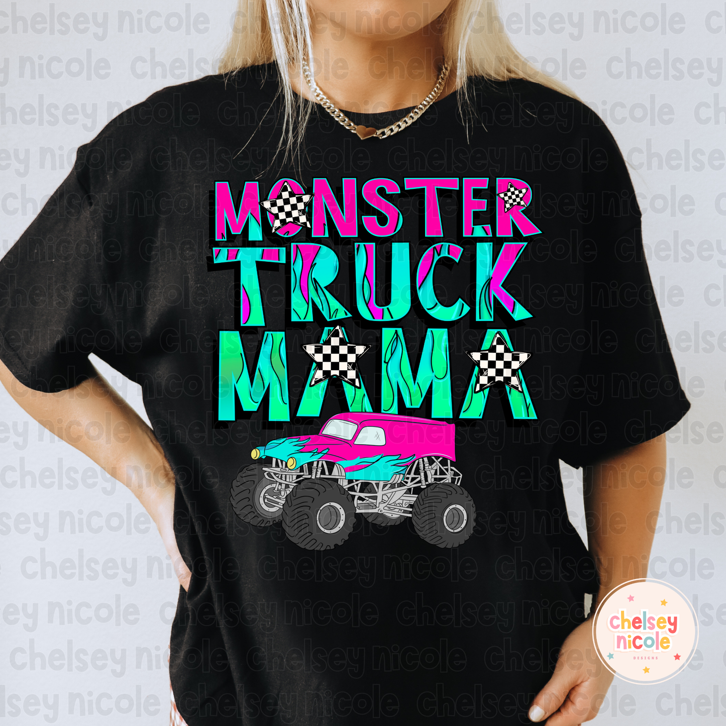 Monster Truck Mama PNG | Monster Truck Mama Design | Cute Monster Truck PNG | Design for sublimation and DTF