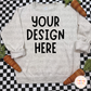 Cream Easter Mockup - Cream Easter Rabbit Skins Sweater - Easter Sweatshirt Mockup - Mockup for Digital Designs