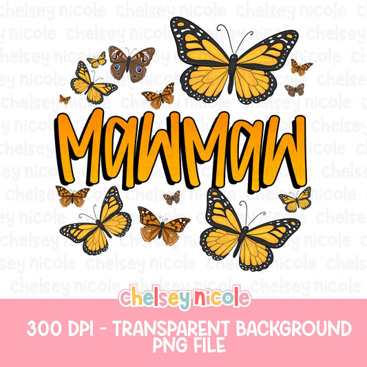 Mawmaw Butterfly PNG