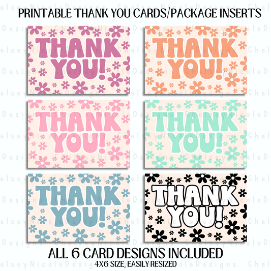 Thank You Card Printables
